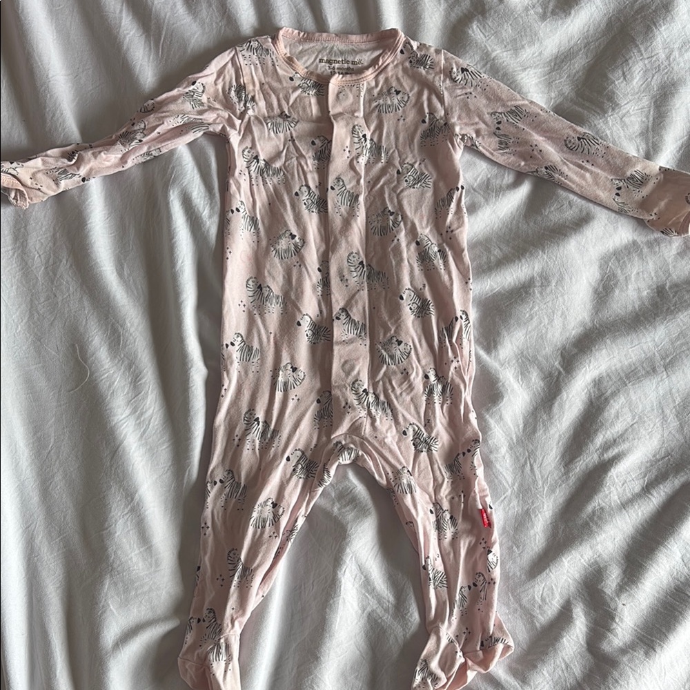 Pink Magnetic Me onesie